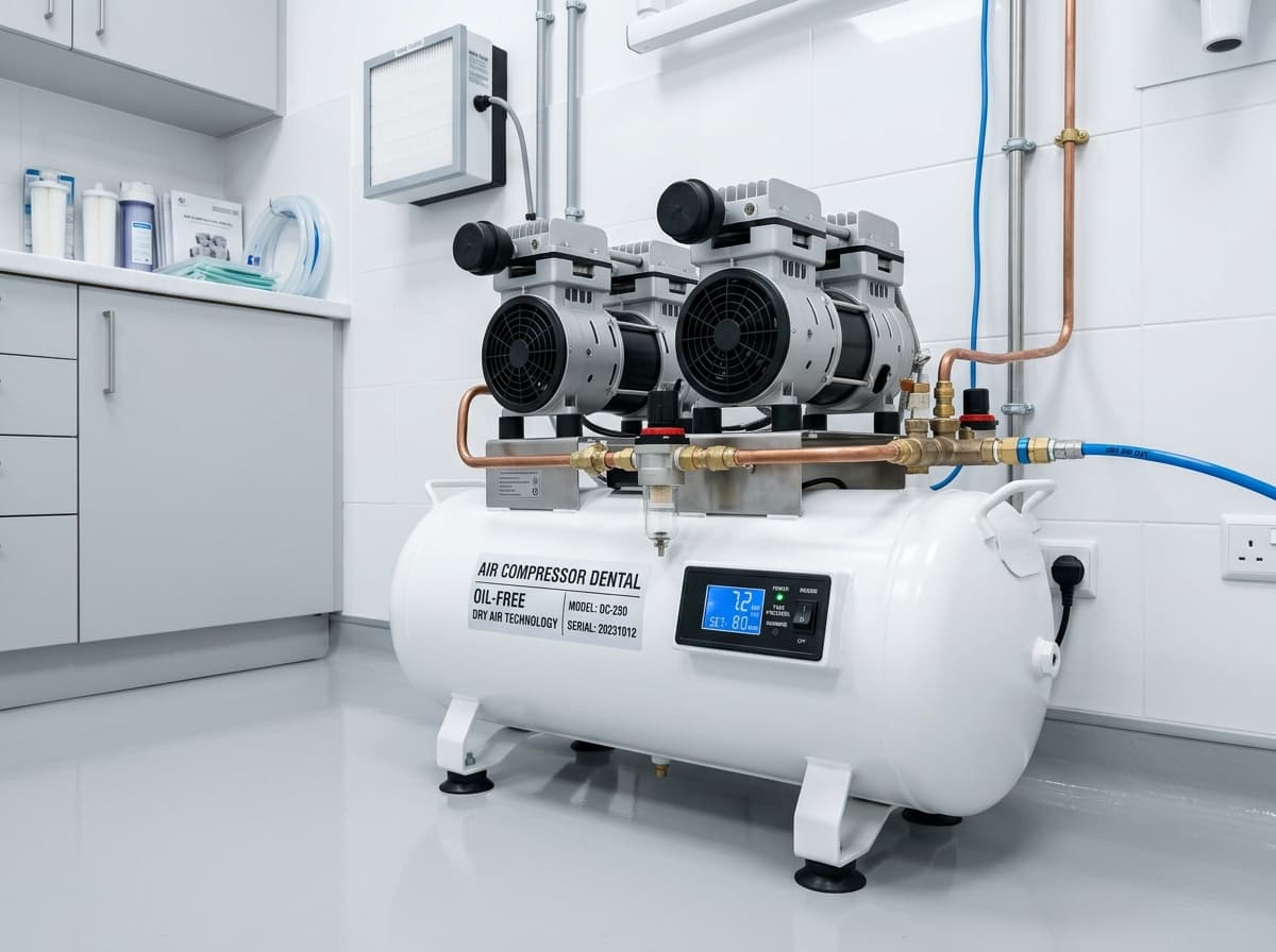 Dental Compressor AMC in Pune - Medical Grade Oil-Free Dental Air Compressor System