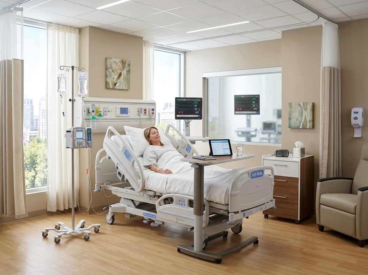 Hospital Furniture in Pune - Motorized ICU Patient Bed & Inpatient Ward Furniture
