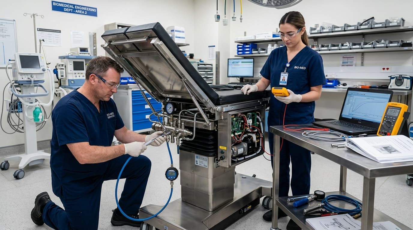 Biomedical Testing, Hydraulic Calibration & AMC for OT Table in Pune